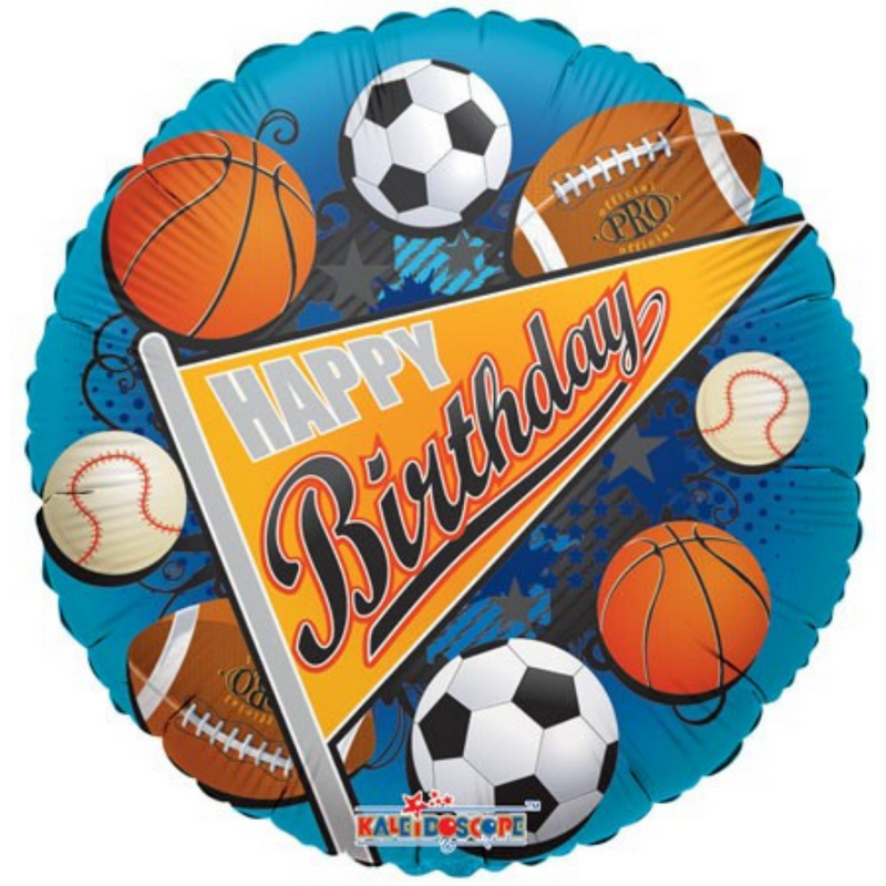 # 20 Happy Birthday Sports Balloon