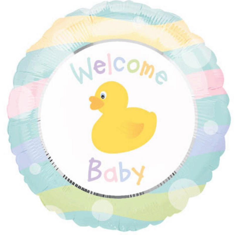 #73 Welcome Baby Duck Balloon