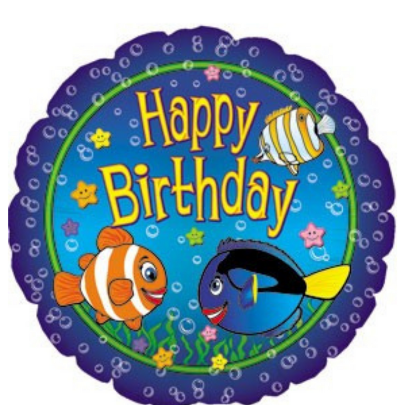 # 33 Fish Birthday Balloon