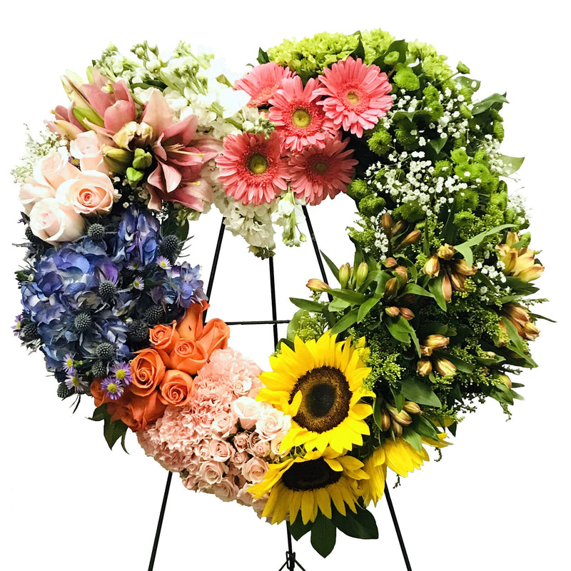Flower Delivery Florist Funeral Sympathy Naples Amazing Grace Heart