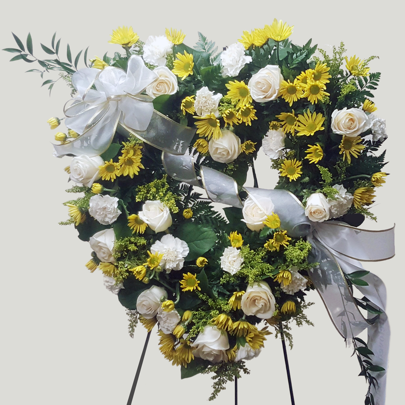 Flower Delivery Florist Funeral Sympathy Naples Beautiful Friendship Heart