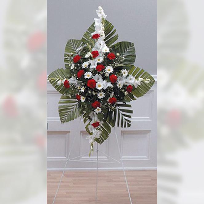 Flower Delivery Florist Funeral Sympathy Naples Cherished Tribute Standing Spray