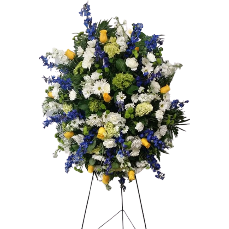 Flower Delivery Florist Funeral Sympathy Naples Deluxe Sunny Provence Standing Spray