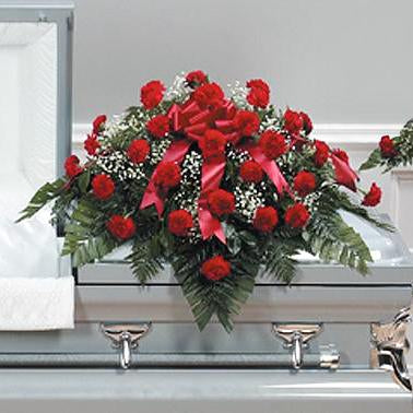 Flower Delivery Florist Funeral Sympathy Naples Infinate Devotion Casket Spray