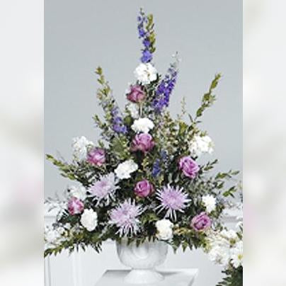 Flower Delivery Florist Funeral Sympathy Naples Lavender Tribute Basket