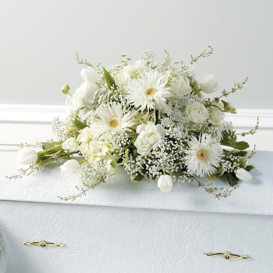 Flower Delivery Florist Funeral Sympathy Naples Peaceful Spirit Infant Casket Spray