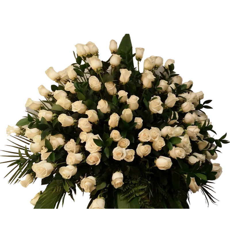 Flower Delivery Florist Funeral Sympathy Naples Pure Love Basket Deluxe
