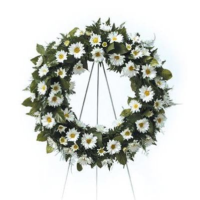 Flower Delivery Florist Same Day Naples Soothing Daisy Wreath