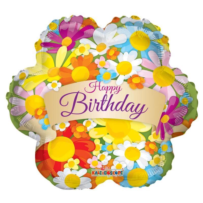 # 12 Happy Birthday Flower Balloon